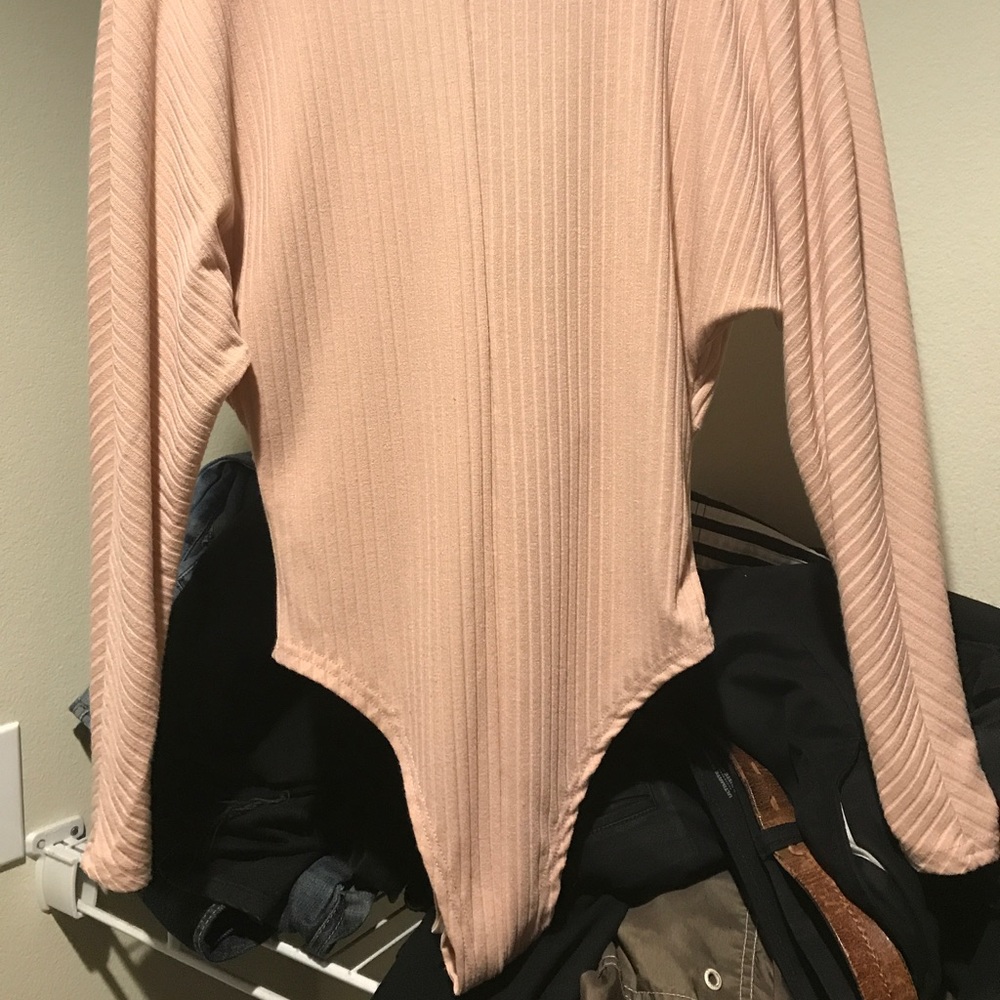 Boohoo pastel pink bodysuit